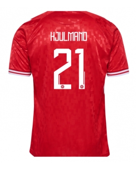 Danimarca Morten Hjulmand #21 Maglia Gara Casa Repliche Europei 2024 Danimarca Morten Hjulmand #21 Maglia Gara Casa Repliche Europei 2024